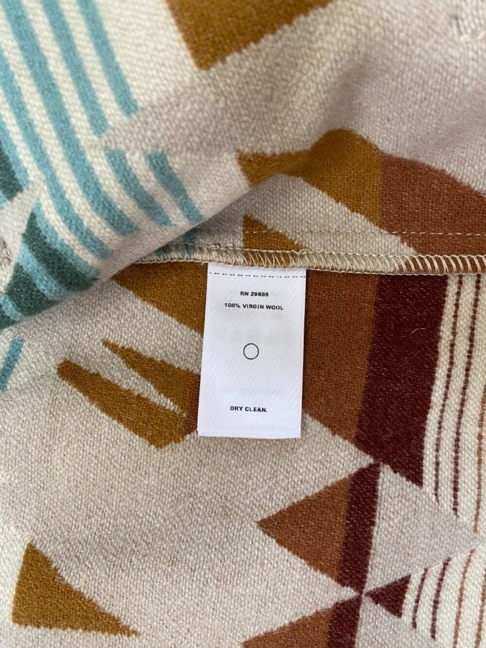Pendleton Pacific Crest Wool Coat in the Agate Beach Tan - Picture 9 of 12